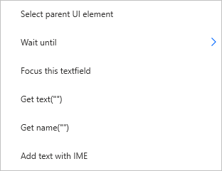 IME option in recorder context menu
