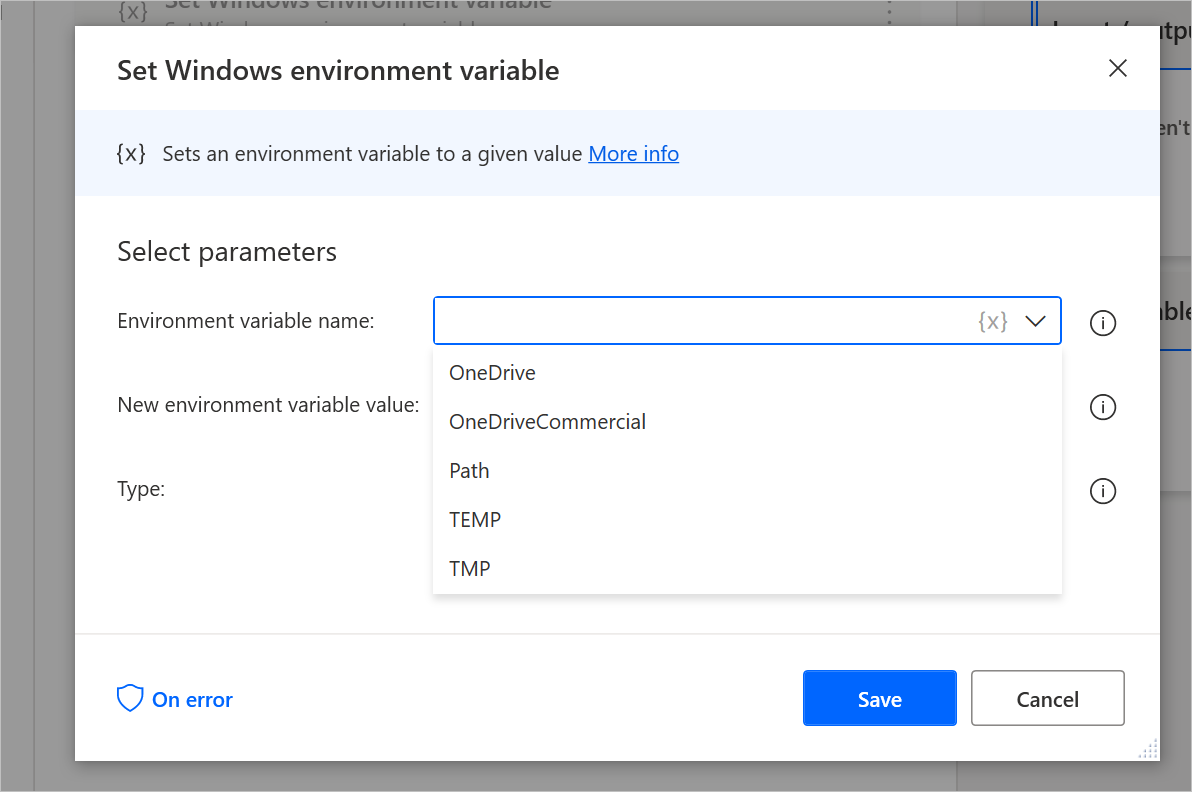 Retrieval of Windows environment variables