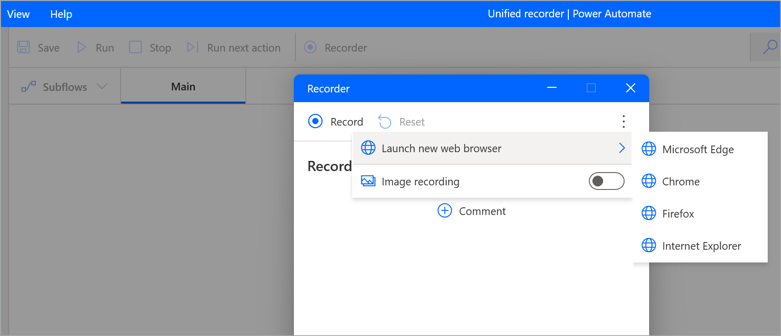 Unified recorder