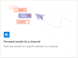 Forward emails to channel template