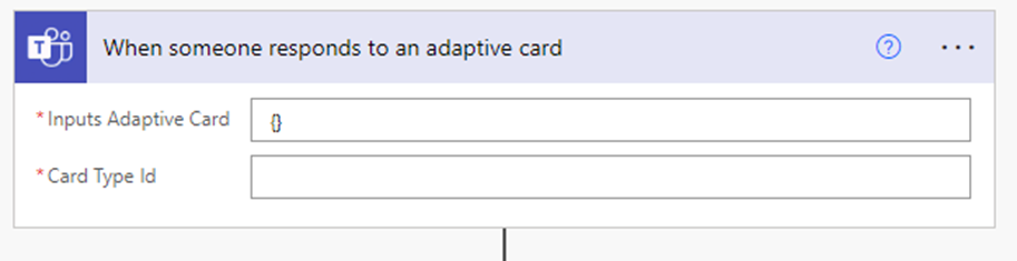 Trigger for Adaptive card submit event