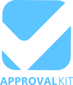 Power CAT Approvals Kit logo - Blue background with white tick with text Automation Kit underneath